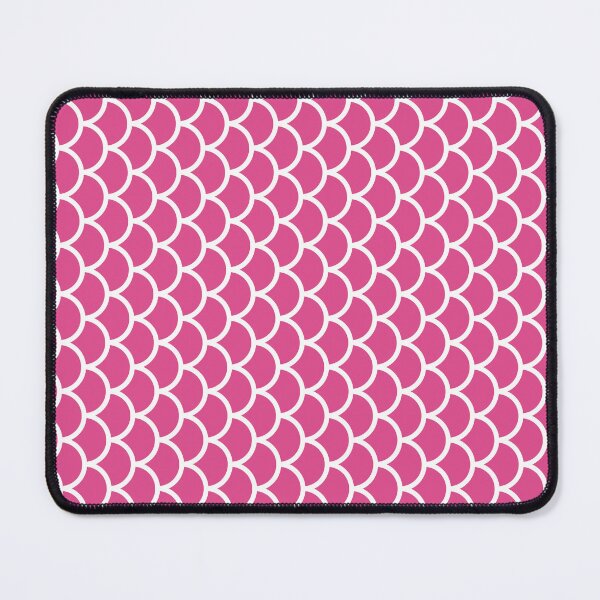 Item preview, Hot Pink And White Fish Scales Pattern designed and sold by pattern-archive.