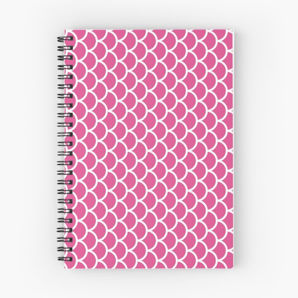 Item preview, Hot Pink And White Fish Scales Pattern designed and sold by pattern-archive.
