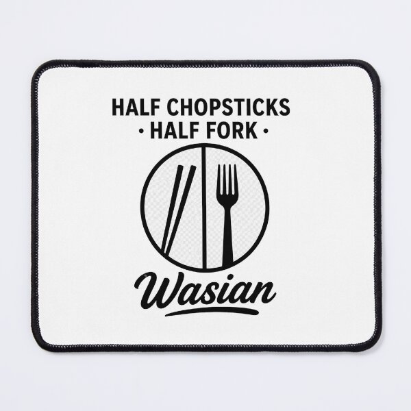Item preview, Wasian Minimalist Vintage Chopsticks Fork Design for Mixed Heritage Pride designed and sold by RickE.