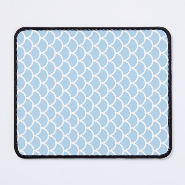 Item preview, Ice Blue And White Fish Scales Pattern designed and sold by pattern-archive.