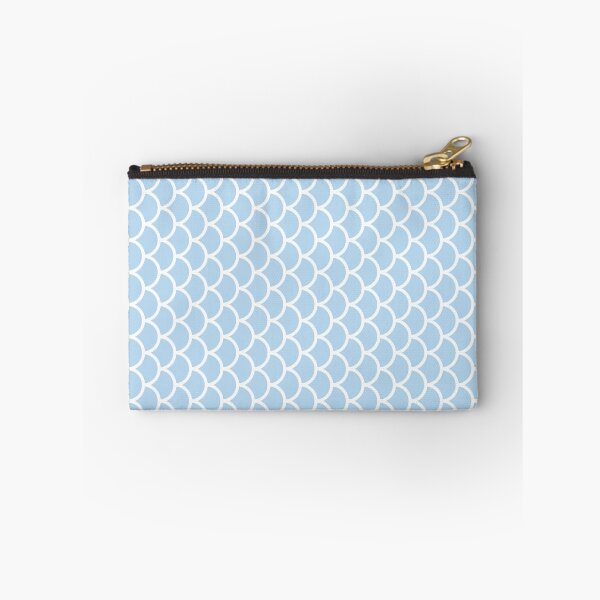 Item preview, Ice Blue And White Fish Scales Pattern designed and sold by pattern-archive.