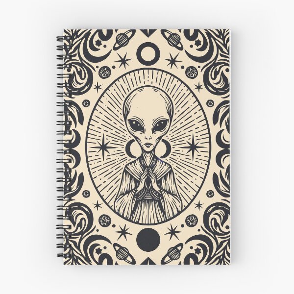 Item preview, Mystical Alien Tarot Card Vintage Sci-Fi Occult Art designed and sold by Cipher & Soul.