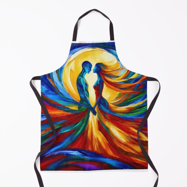 Item preview, Eternal Soulmates Abstract Impasto Love Painting designed and sold by TS68.