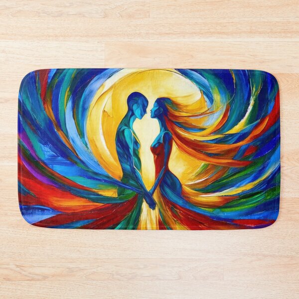 Item preview, Eternal Soulmates Abstract Impasto Love Painting designed and sold by TS68.