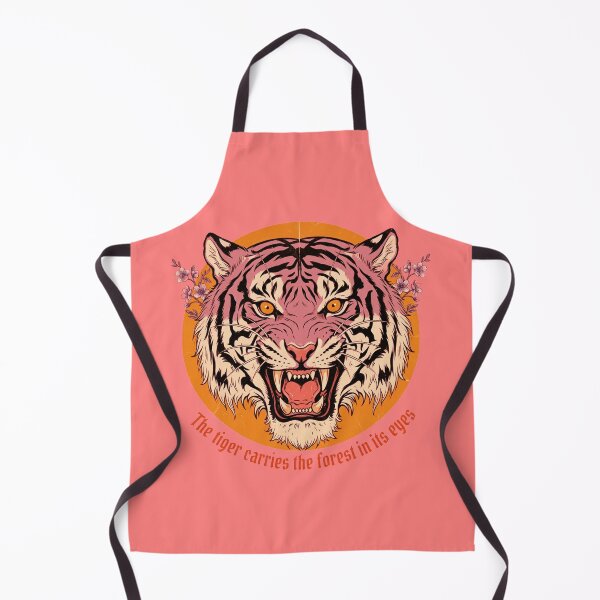 Item preview, Cosmic Wildfire Tiger - Neo-Traditional Floral Snarl designed and sold by BLUESKY11a.
