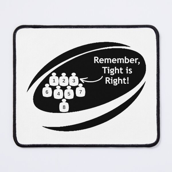 Item preview, Remember: Tight is Right (White/Black) designed and sold by Troedgwyn Designs.