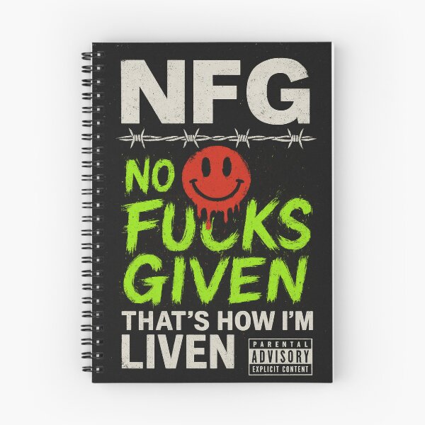 Item preview, NFG: No fucks given, that's how I'm liven. designed and sold by FANTASY FRENZY.