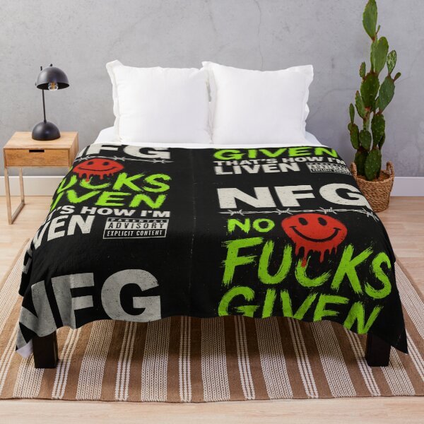 Item preview, NFG: No fucks given, that's how I'm liven. designed and sold by FANTASY FRENZY.