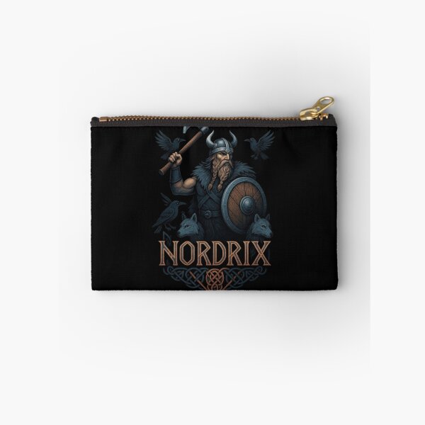 Artikelvorschau, Nordrix Wikingerkrieger-Design, Hemd eines nordischen Häuptlings, Wikinger-Berserker, mittelalterlicher nordischer Krieger, Wikinger-Plünderführer, Kunst der nordischen Mythologie entworfen und verkauft von Typologystudios.