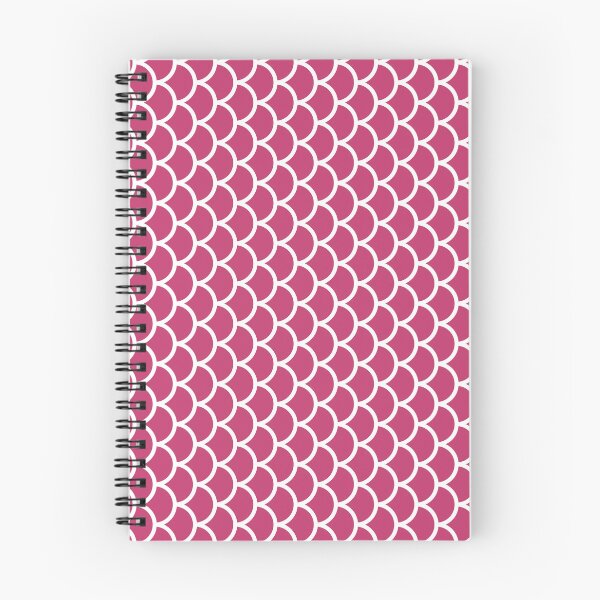 Item preview, Magenta And White Fish Scales Pattern designed and sold by pattern-archive.