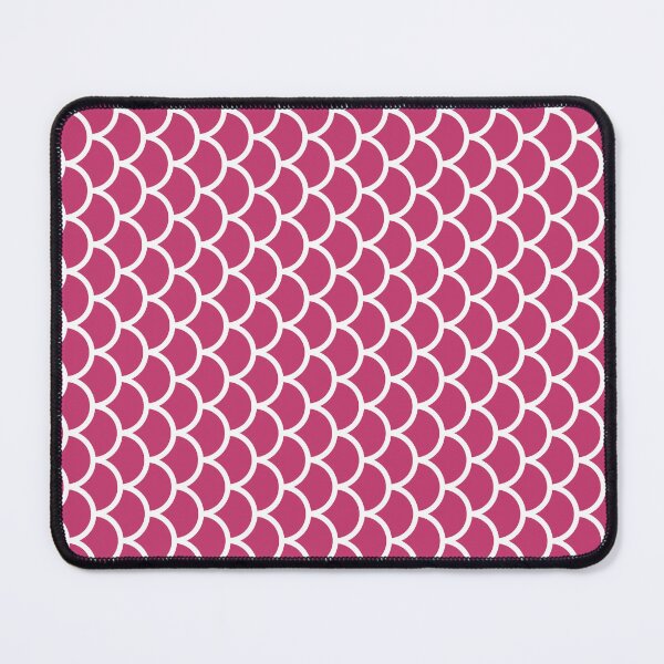 Item preview, Magenta And White Fish Scales Pattern designed and sold by pattern-archive.
