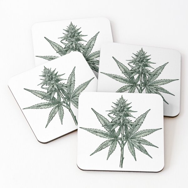 Item preview, Classic Hemp Plant Sketch - Retro designed and sold by Peetacho.