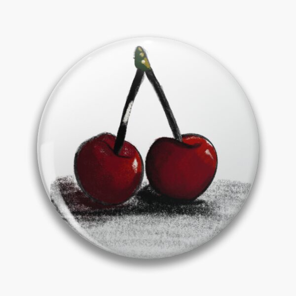 Item preview, Aesthetic Red Cherries - Minimalist Oil Style Art designed and sold by IO Soul Spaces.