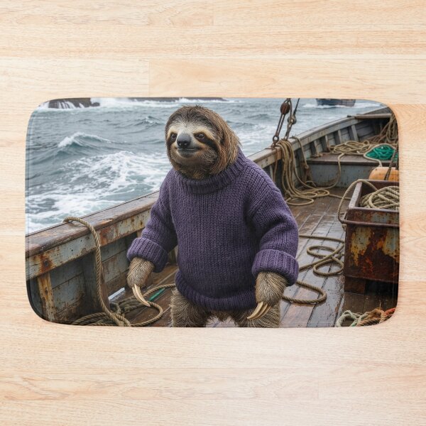 Item preview, Sloth Fishes the Rough Waters of the North Sea designed and sold by Tridentulus.