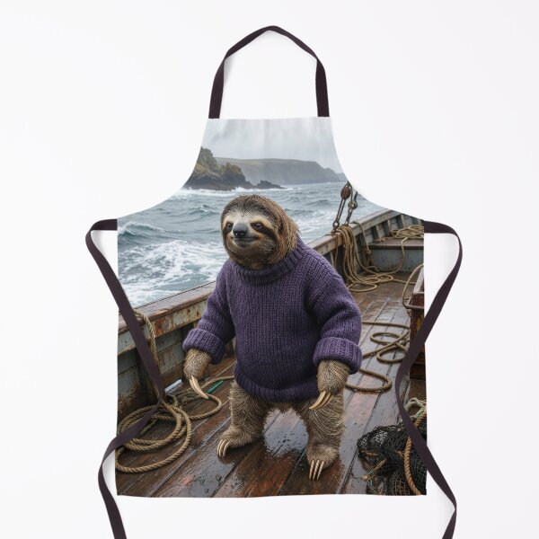 Item preview, Sloth Fishes the Rough Waters of the North Sea designed and sold by Tridentulus.