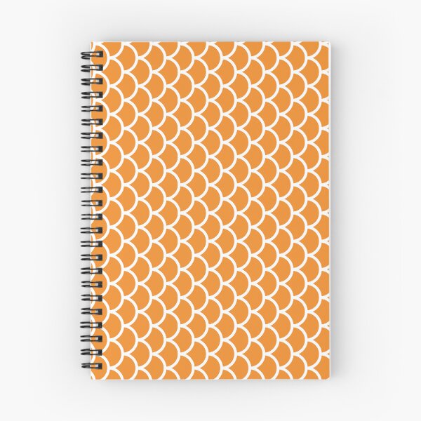 Item preview, Orange And White Fish Scales Pattern designed and sold by pattern-archive.