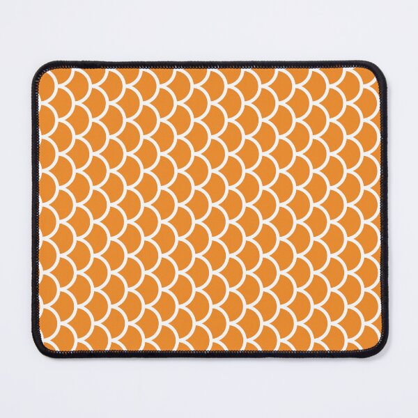 Item preview, Orange And White Fish Scales Pattern designed and sold by pattern-archive.