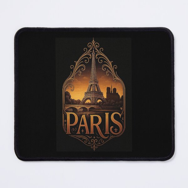 Item preview, Paris France Vintage Travel Poster, Eiffel Tower Paris, Retro Parisian Typography, Romantic Paris France Design, City of Light Art designed and sold by Typologystudios.