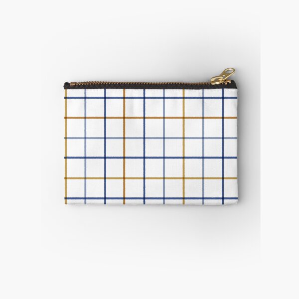 Item preview, Blue and Mustard Plaid - Hand Drawn Rustic Windowpane Check Pattern designed and sold by Live-Created.