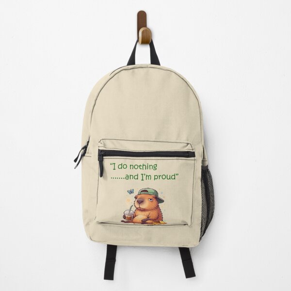Item preview, Capybara Burnout Meme – I Do Nothing And I’m Proud | Lazy Chill Humor Design designed and sold by Dinaelsherkawy.