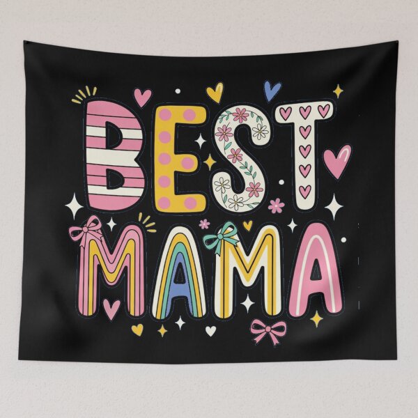 Item preview, Best Mama Floral Graphic designed and sold by Syrupulse.