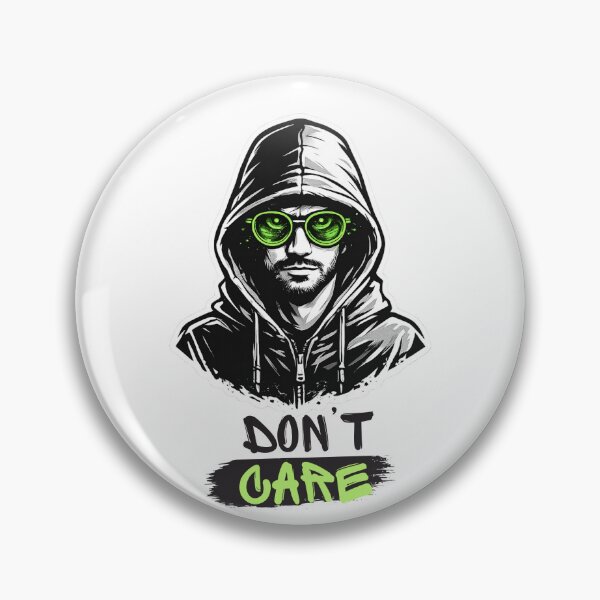 Item preview, Don’t Care – Hacker Attitude Hoodie Design designed and sold by Pixel & Print.