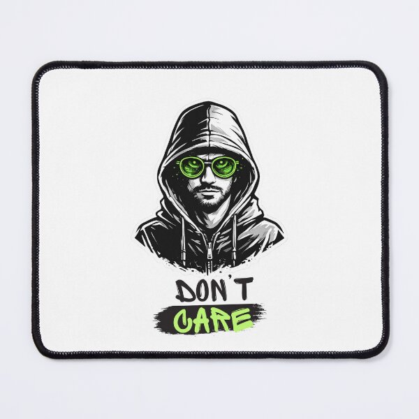 Item preview, Don’t Care – Hacker Attitude Hoodie Design designed and sold by Pixel & Print.