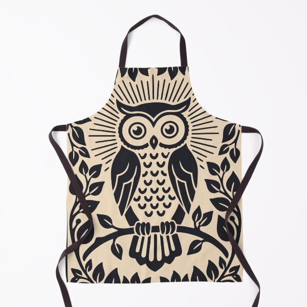 Artikelvorschau, Vintage Mystic Owl Botanical Border Woodcut Art entworfen und verkauft von Cipher & Soul.