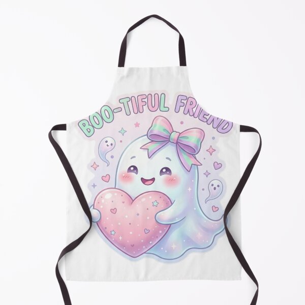 Item preview, Boo-tiful Friend Cute Ghost Sticker – Pastel Kawaii Halloween Art designed and sold by Vibe Glue.