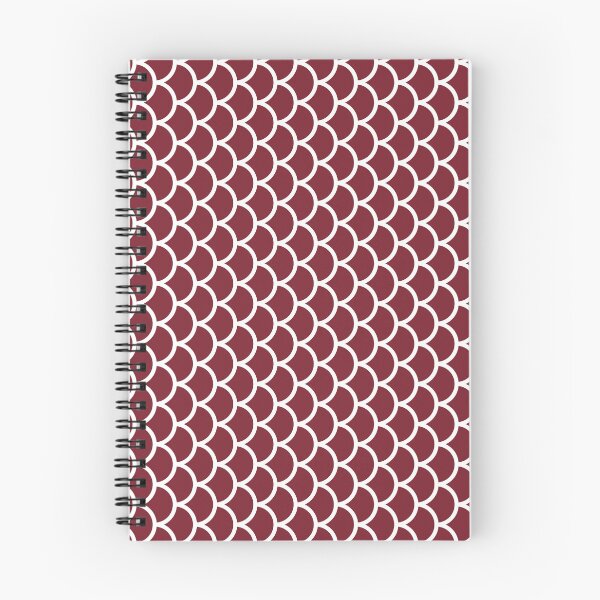 Item preview, Red And White Fish Scales Pattern designed and sold by pattern-archive.