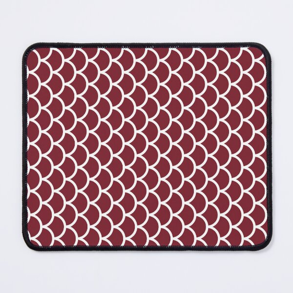 Item preview, Red And White Fish Scales Pattern designed and sold by pattern-archive.