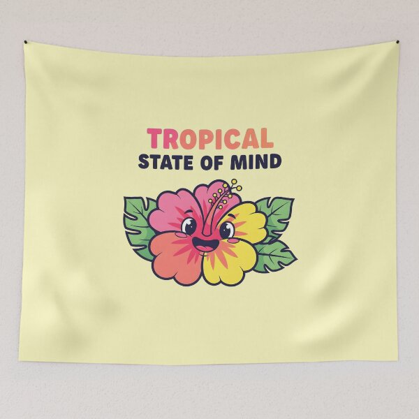 Item preview, Tropical State of Mind – Cute Summer Flower Design designed and sold by Sea Gem.