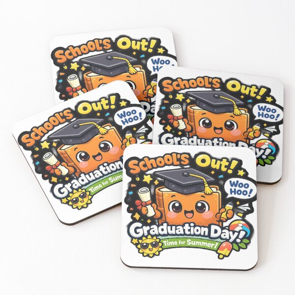 Item preview, Schools Out Graduation Day Time For Summer Sticker designed and sold by Hafcishop.
