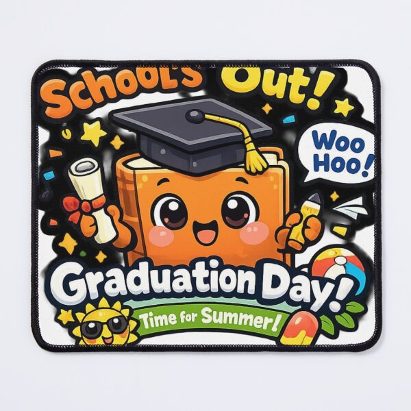 Item preview, Schools Out Graduation Day Time For Summer Sticker designed and sold by Hafcishop.