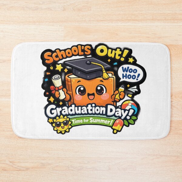 Item preview, Schools Out Graduation Day Time For Summer Sticker designed and sold by Hafcishop.
