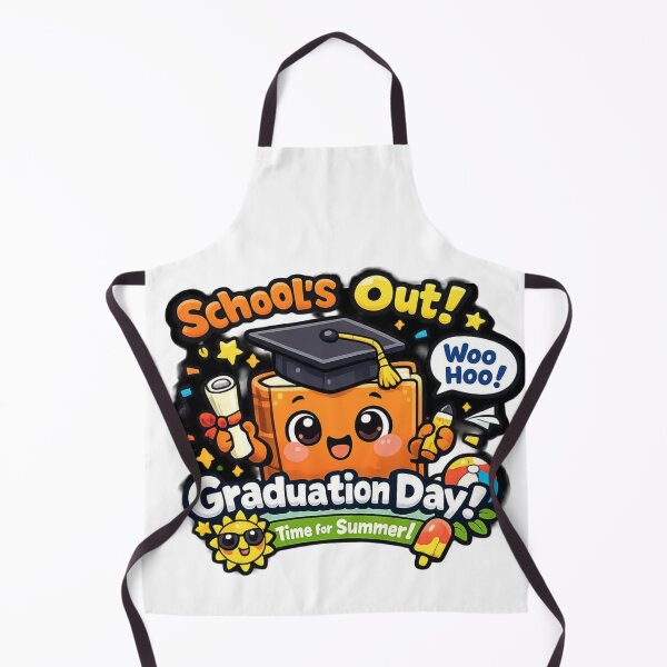 Item preview, Schools Out Graduation Day Time For Summer Sticker designed and sold by Hafcishop.