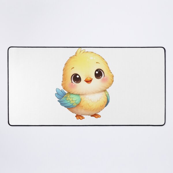 Aperçu de l'œuvre Adorable bébé oiseau de dessin animé dans un jardin fantaisiste créée et vendue par lmsendalfer.