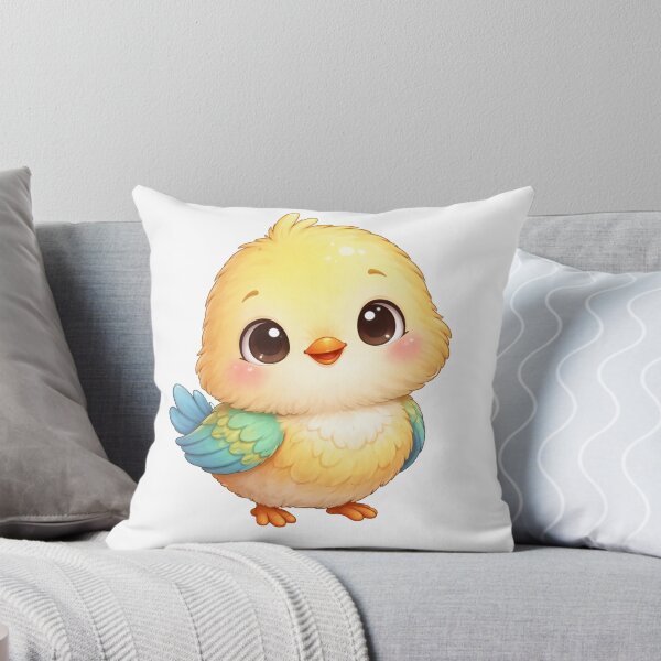 Item preview, Cute Cartoon Baby Bird in Whimsical Garden designed and sold by lmsendalfer.