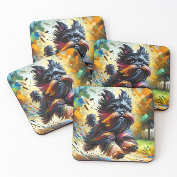 Item preview, Belge Affenpinscher Acrylic Art Monkey Dog Portrait designed and sold by Puppy Puzzles Plus.