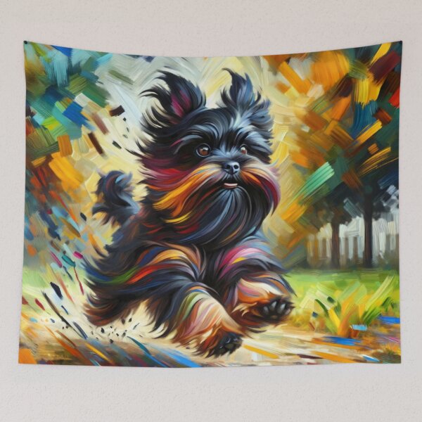 Item preview, Belge Affenpinscher Acrylic Art Monkey Dog Portrait designed and sold by Puppy Puzzles Plus.