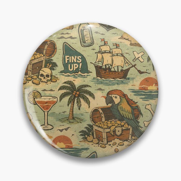 Item preview, Patrón pirata de cabeza de loro designed and sold by ParrotHeadSwag.