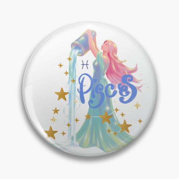 Item preview, ​Pisces Zodiac Goddess Magical Aesthetic Constellation Art designed and sold by crystalar95.
