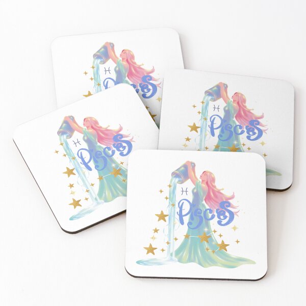 Item preview, ​Pisces Zodiac Goddess Magical Aesthetic Constellation Art designed and sold by crystalar95.