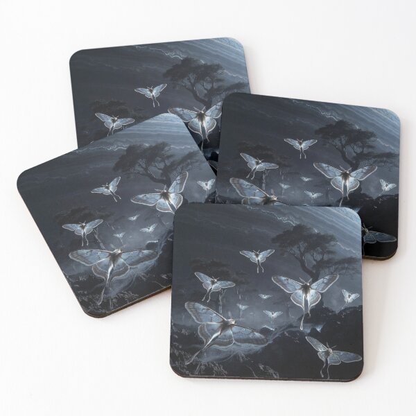 Item preview, Glowing Nocturnal Moths | Ethereal Fantasy Sky Swarm designed and sold by Joammiyon.