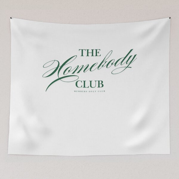 Item preview, The Homebody Club Members Only Minimalist Script designed and sold by Ali-printshop.