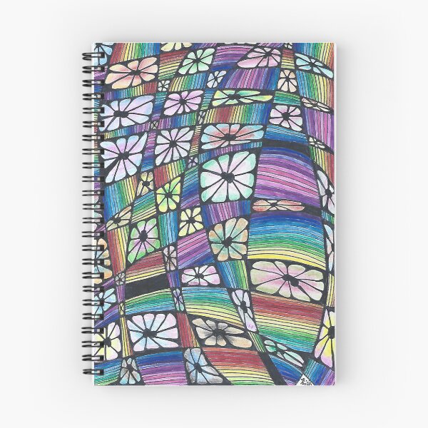 Item preview, Lucy II - Hand Drawn Rainbow Coloured Floral Pattern designed and sold by AJPrettyObscene.