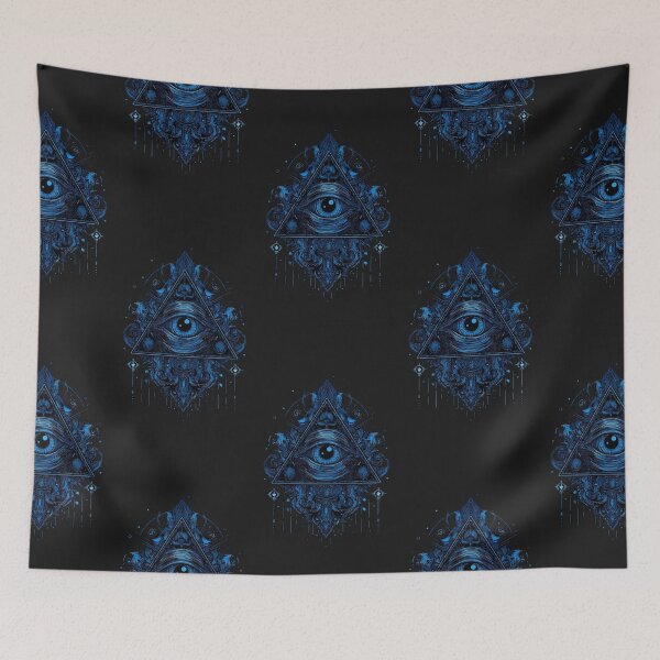 Item preview, Celestial Void Eye: High-Vibration Geometric Totem designed and sold by SepboiStudioMerch.