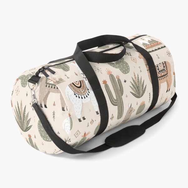Item preview, Boho desert pattern with llamas and cacti designed and sold by Imprearte.