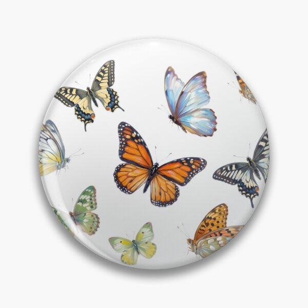 Item preview, Impressionist Butterfly Composition with Artistic Flair designed and sold by BrunoLinuxArt.