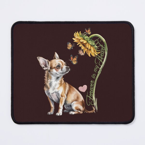 Item preview, Chihuahua Mom Gift Forever in My Heart Sunflower Memorial Design designed and sold by tamdevo1.